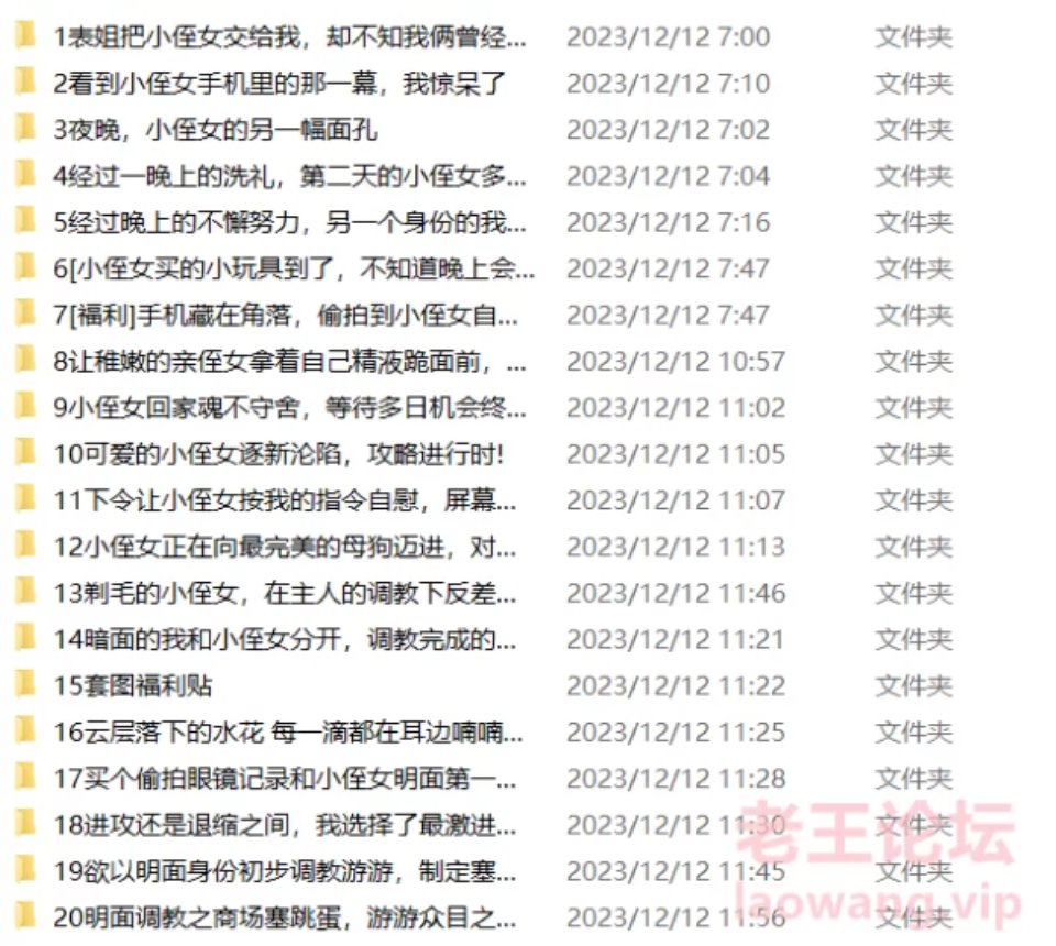 [乱伦] [自行打包] 海角神贴 【我与侄女的虐恋】1-40合集 [17v 231p+5G][其他云盘]